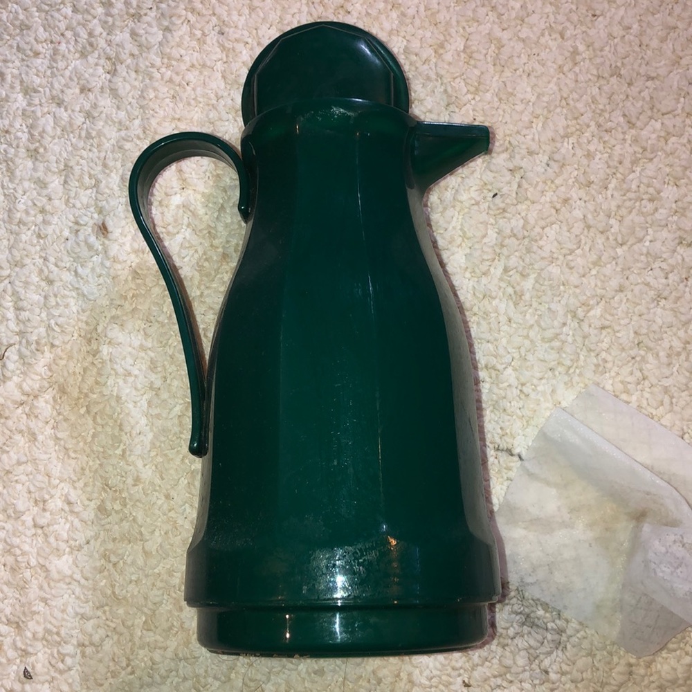 Green coffee/water pitcher